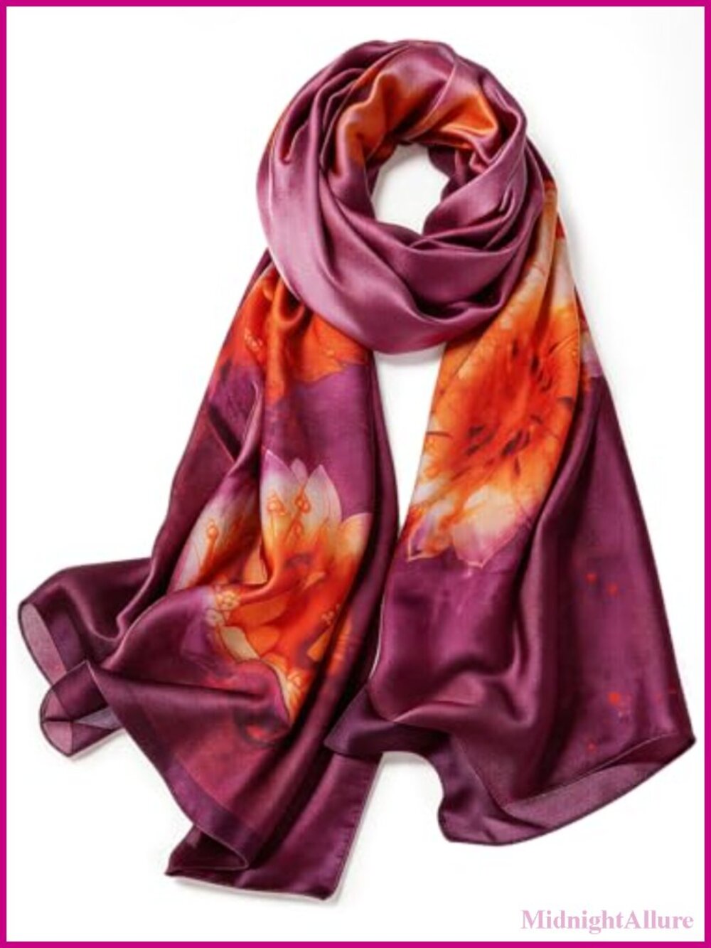 Large Silk Feeling Satin Scarf Shawl Wrap Headscarf